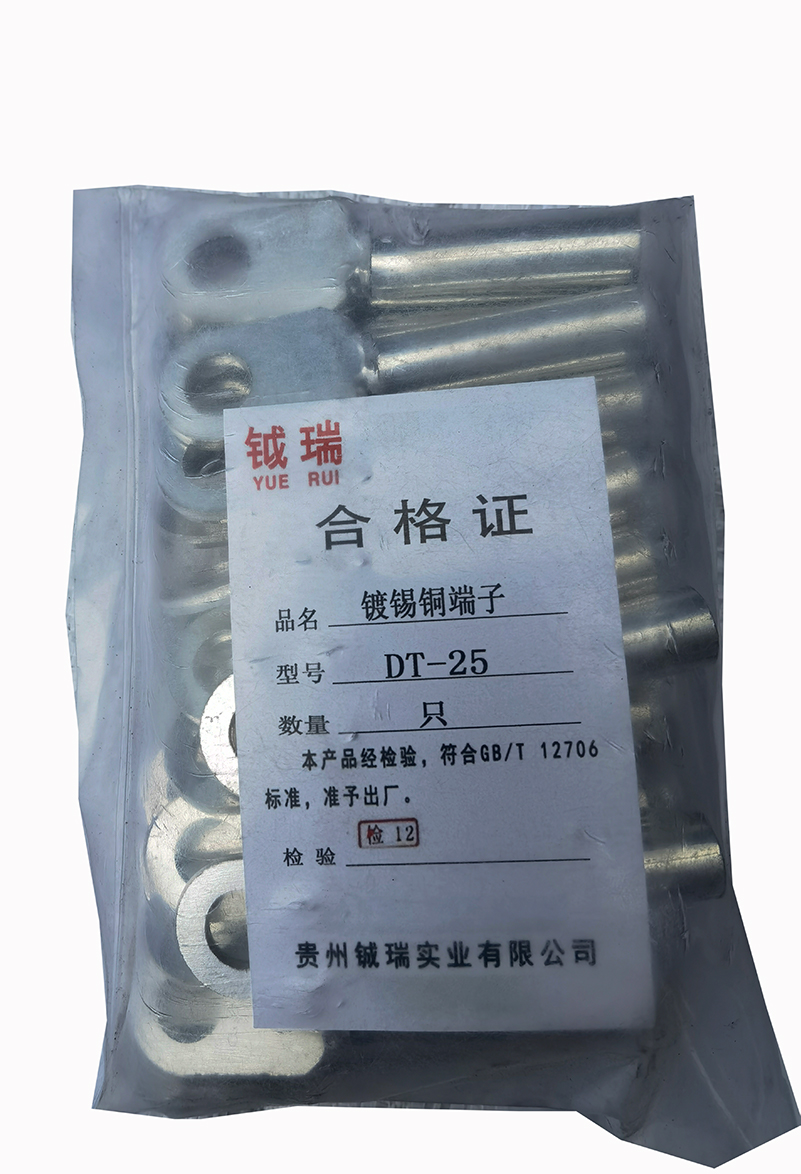 钺瑞镀锡铜端子DT-10/只高清大图