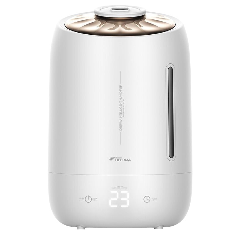 德尔玛(Deerma) 加湿器 5L大容量 家用卧室静音 迷你香薰空气加湿 DEM-F600 BK