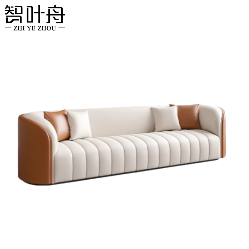 智叶舟沙发三人位220*70*70cm张高清大图