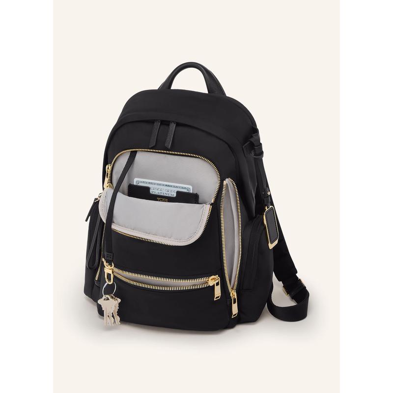 TUMI途明女式尼龙双肩背包 带电脑隔层与防水口袋 休闲时尚出行高清大图