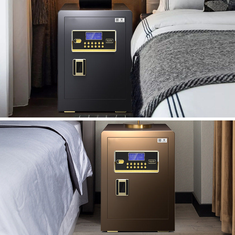 保险柜家用小型指纹密码 45cm尊贵黑 电子密码+钥匙 含内柜高清大图