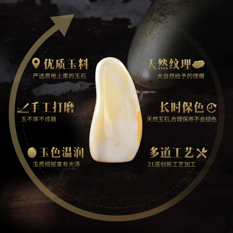 美帮汇金玉满堂花瓶摆件客厅插花玉石现代简约插花干花博古架电视柜装饰高清大图