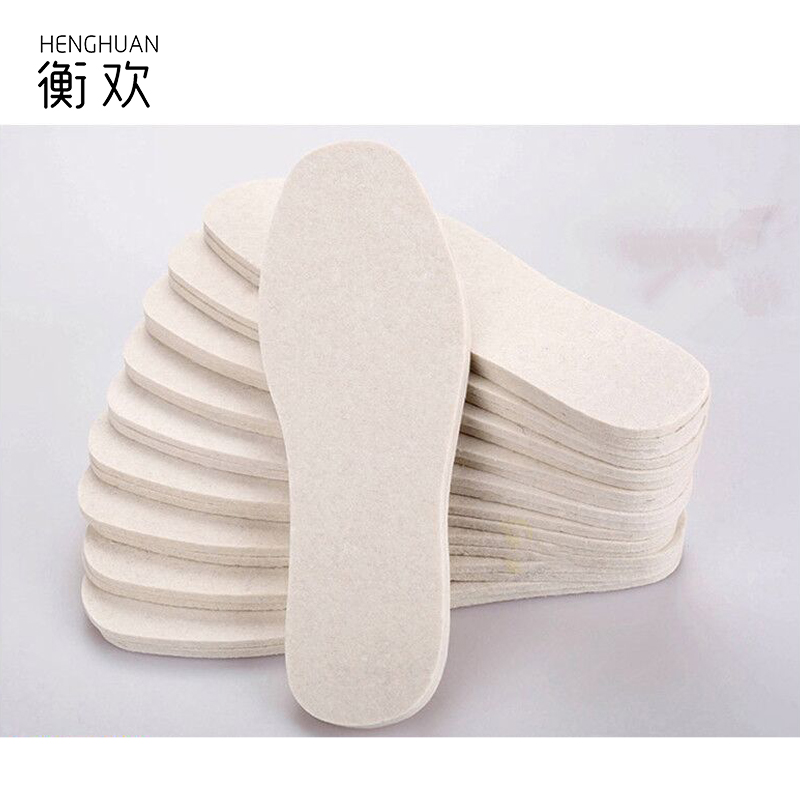 衡欢(HENGHUAN)羊毛毡保暖鞋垫毛绒吸汗防臭防寒超软底舒适棉鞋垫/RZ-XD01/双高清大图