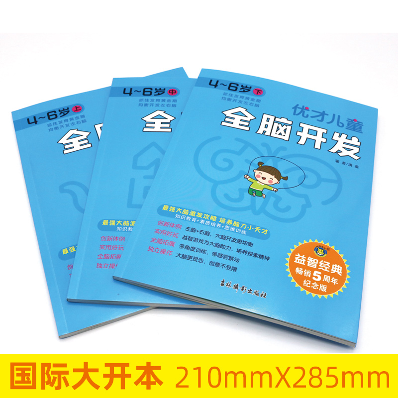 醉染图书优才儿童全脑开发.4~6岁(全3册)9787549845064高清大图