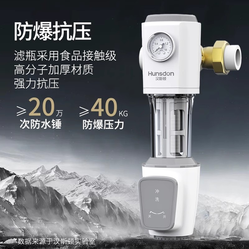 汉斯顿全屋净水器家用自来水反冲洗前置过滤器L10高清大图