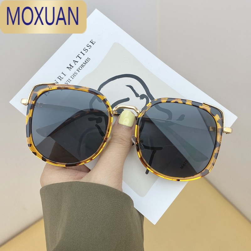 MOXUAN2021年新款百搭圆脸猫眼太阳镜女韩版潮ins茶色街拍墨镜