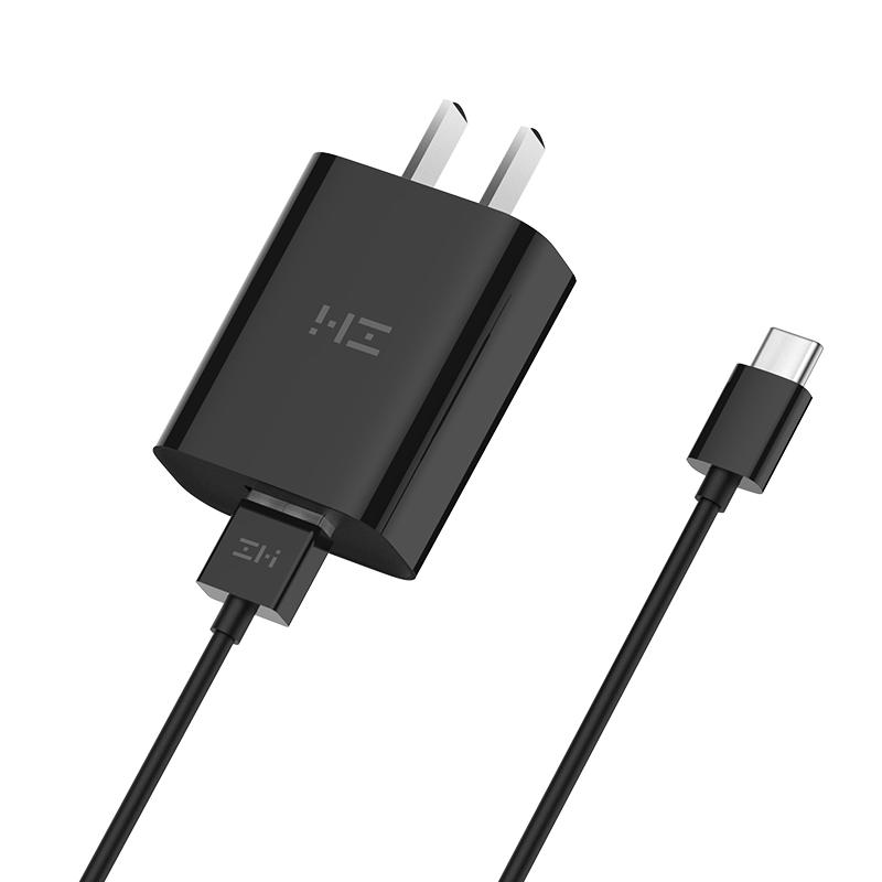 ZMI(紫米)18W 支持QC 3.0 设备充电 /充电头/适配器 /充电器适用于苹果安卓手机平板 HA612充电套装黑