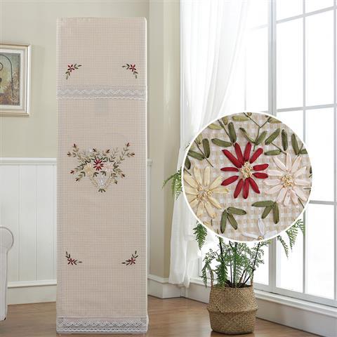 客厅3p简约大气空调套子格力柜机罩开机不取立式空调罩|米黄柜机罩