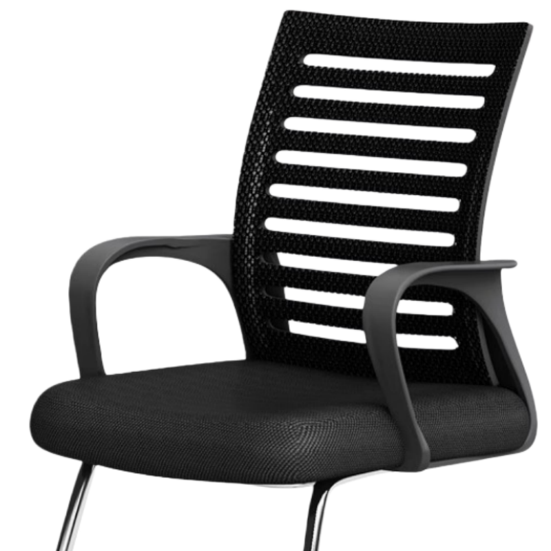 乐琪艺 弓形电脑椅 黑色 把高清大图