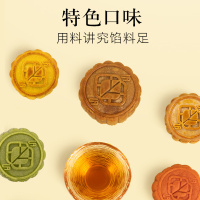 同仁堂月饼礼物盒中秋节送礼长辈广式流心奶蛋黄莲蓉品牌包装2021