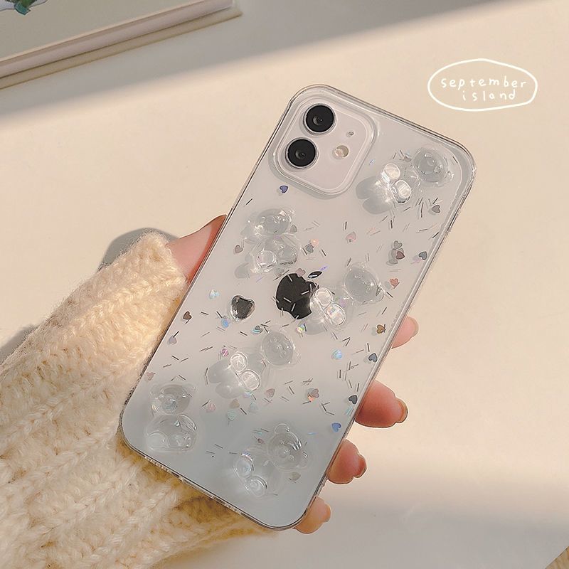 苹果12手机壳小熊手链iPhone11透明xr创意个性xs max套8plus女7款 [多只熊] 苹果11 Pro 5.