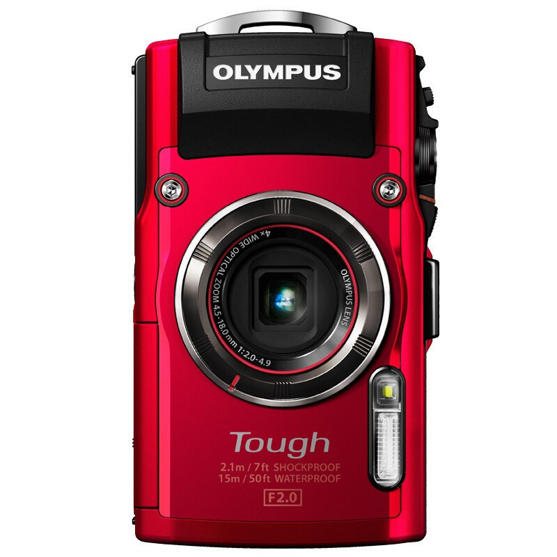 奥林巴斯(OLYMPUS)TG-5 红色 防水相机 六重安全防护 3英寸显示屏 1200万像素 数码相机