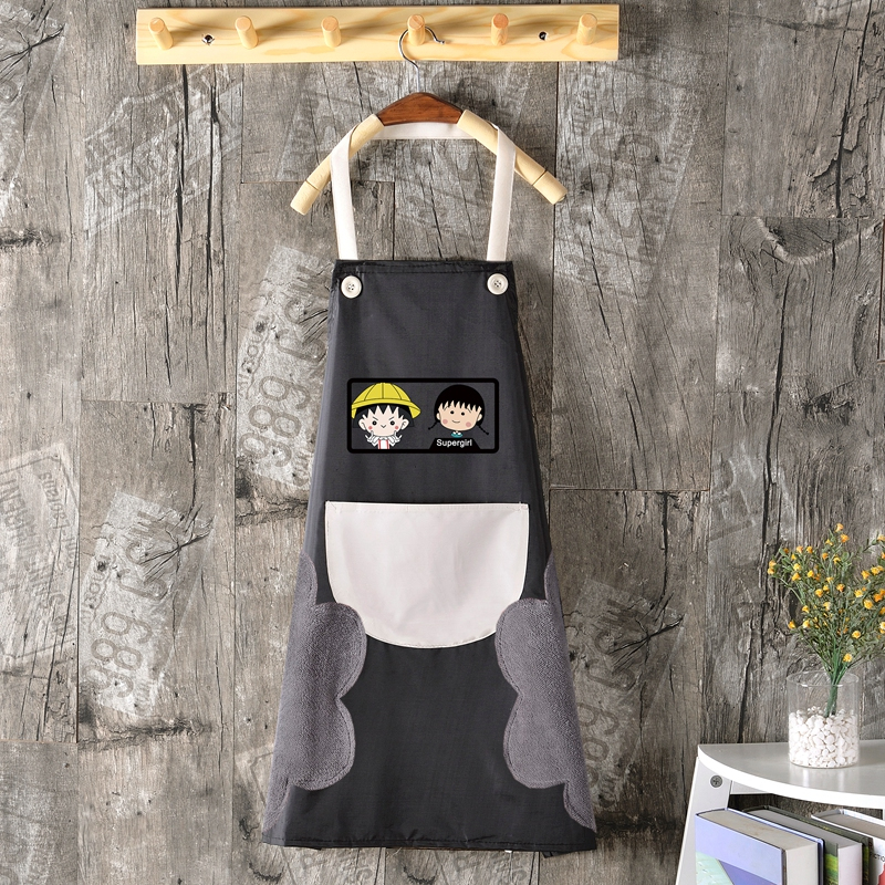 阿斯卡利ascari日式围裙防水防油时尚家用厨房成人女罩衣工作服定制