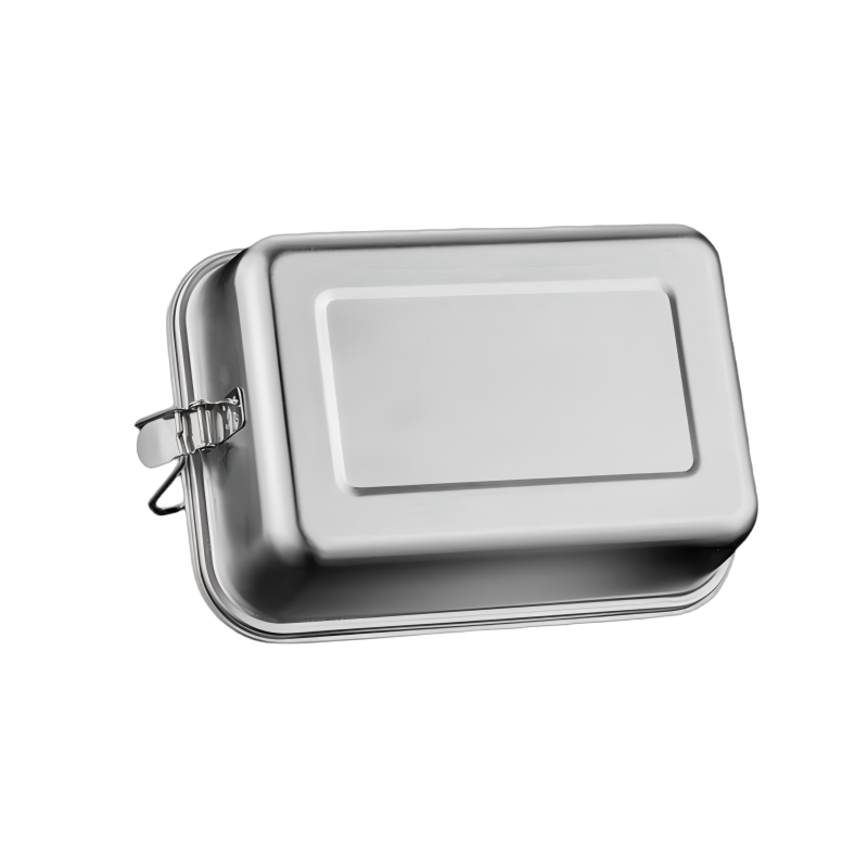 酷美智悦 304不锈钢饭盒1.5L双层方形18*13*8cm KM-BH561 个高清大图