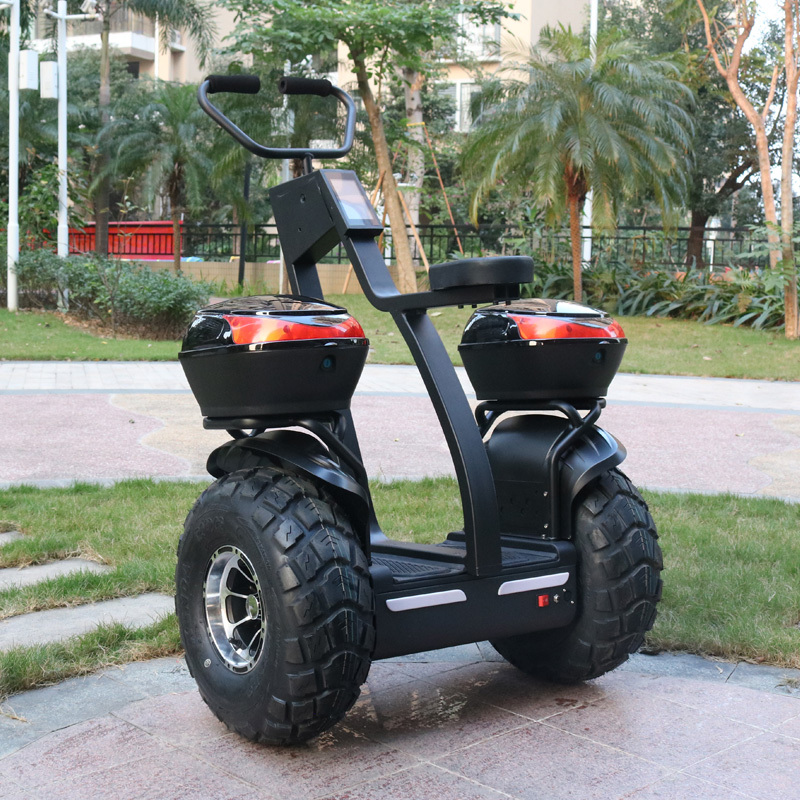 越野款平衡车双轮电动两轮体感平行车巡逻车72v视频