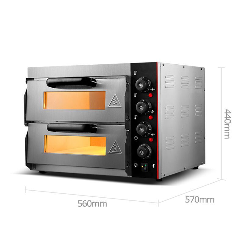 乐创(lecon) 商用烤箱电烤箱商用电烤炉双层蛋糕面包大烘炉设备 二层