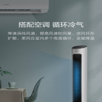 格力(GREE) 电风扇 无叶风扇塔式落地扇塔扇 远程操控 家用轻音立式定时摇头遥控风扇 FL-08X61Bg