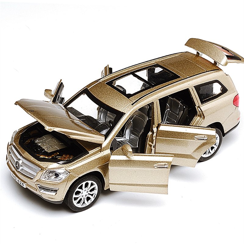 合金车模仿真奔驰小汽车模型摆件智扣路虎普拉多小汽车儿童玩具车男孩