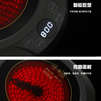 乐么电陶炉煮茶家用迷你功夫养生蒸煮茶器小电热泡茶机光波电磁炉智能保温防干烧[绿色单炉+B款耐高温玻璃壶]
