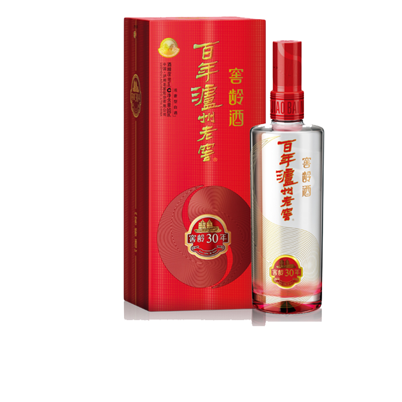 泸州老窖 百年老窖 窖龄30年 38度500ml*6瓶浓香型白酒 整箱