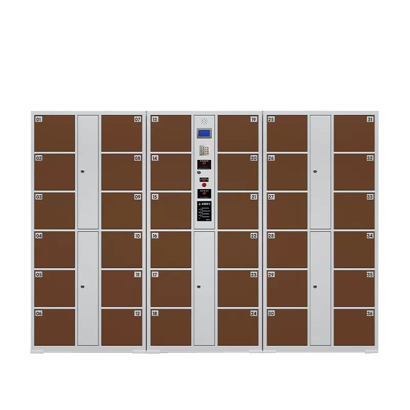 锦北电子存包柜商场超市智能物品寄存柜员工衣物储存柜 36门红外条码