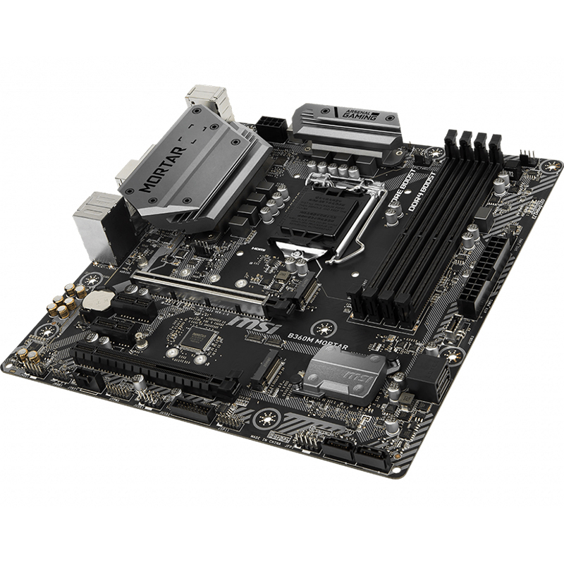 微星(MSI)B360M MORTAR迫击炮 电脑主板 支持 9100F/9400F/9500/9700F CPU(Intel B360/LGA 1151)