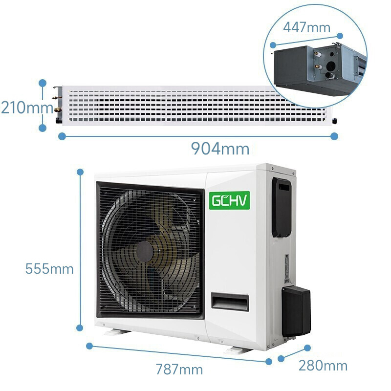 积微GCHV 2匹家用中央空调一拖一变频风管机 KFR-50F1W/BPER4Y(裸机不含安装)