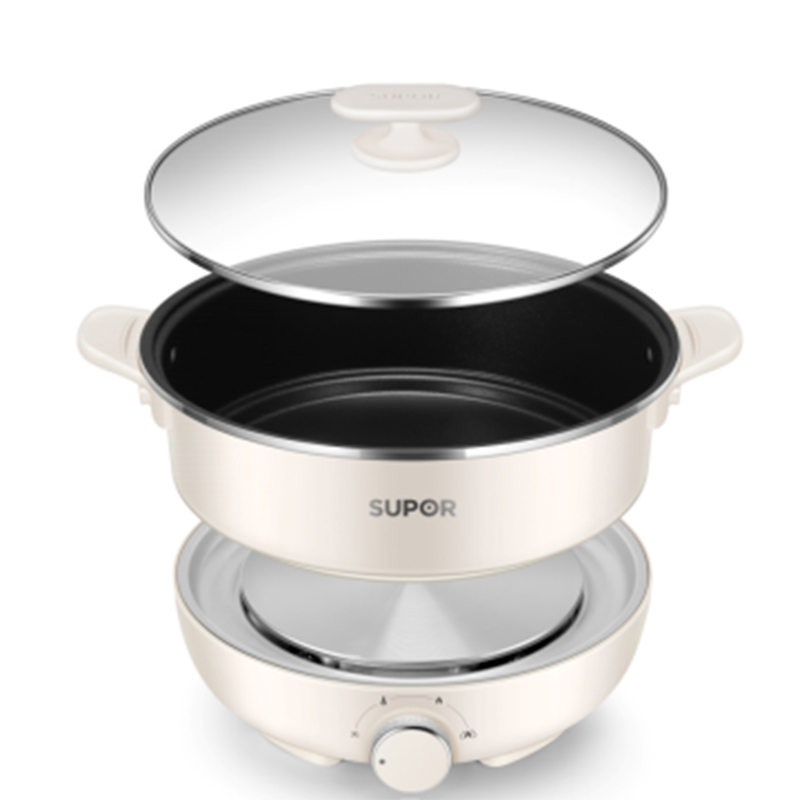苏泊尔电火锅4L一锅多用烤涮两吃大功率多功能电热锅H27YK37高清大图