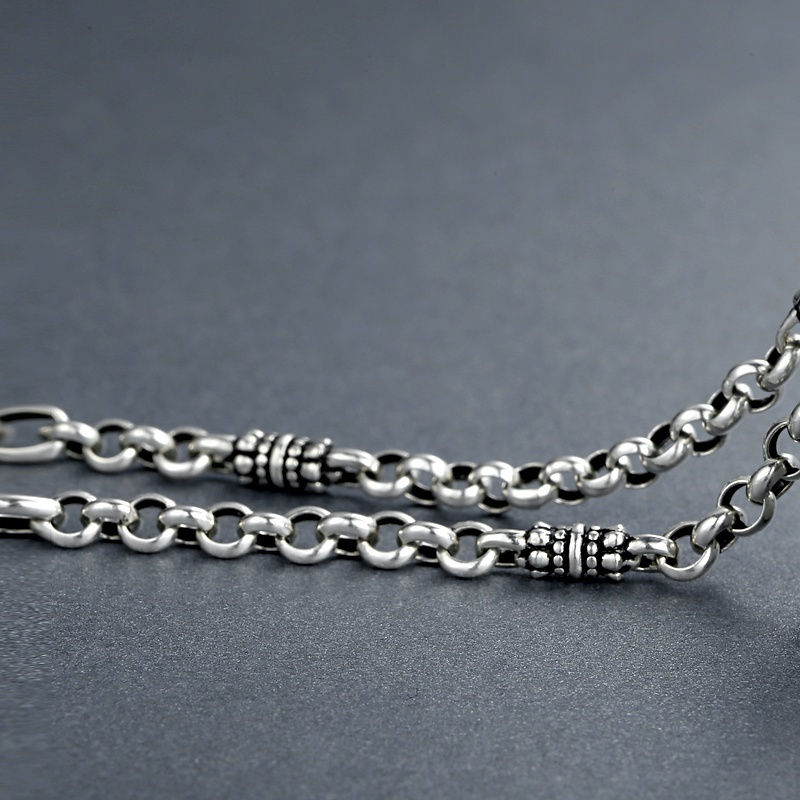 银斯妮柔情复古项链925银泰银男性项链不易褪色多款长度可选咨询客服