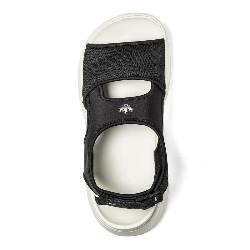 阿迪达斯(adidas)女士休闲鞋轻便舒适防滑增高运动板鞋黑白银色系高清大图