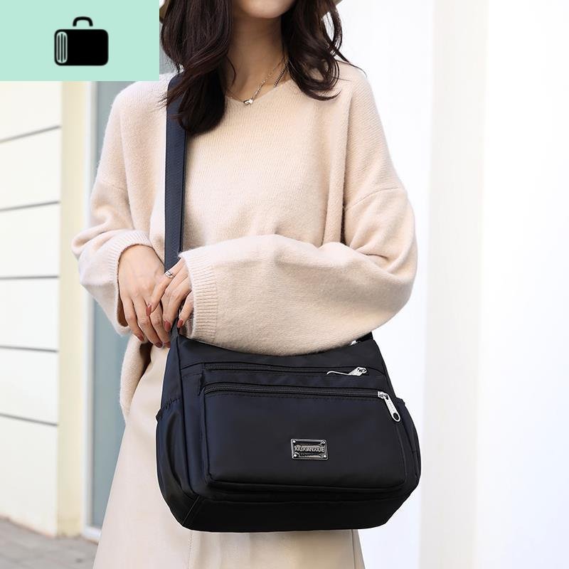 2020新款牛津布斜挎包女简约尼龙女包百搭中年妈妈帆布女单肩包潮new