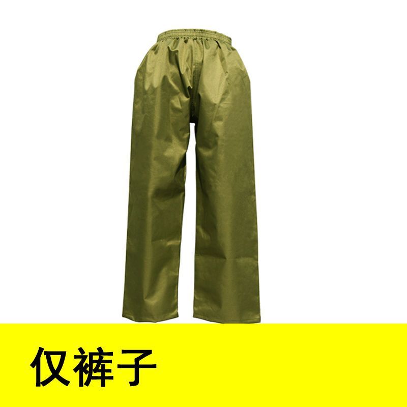 成人男女长帆布加厚户外劳保加大加肥耐磨工地长款雨衣分体套装