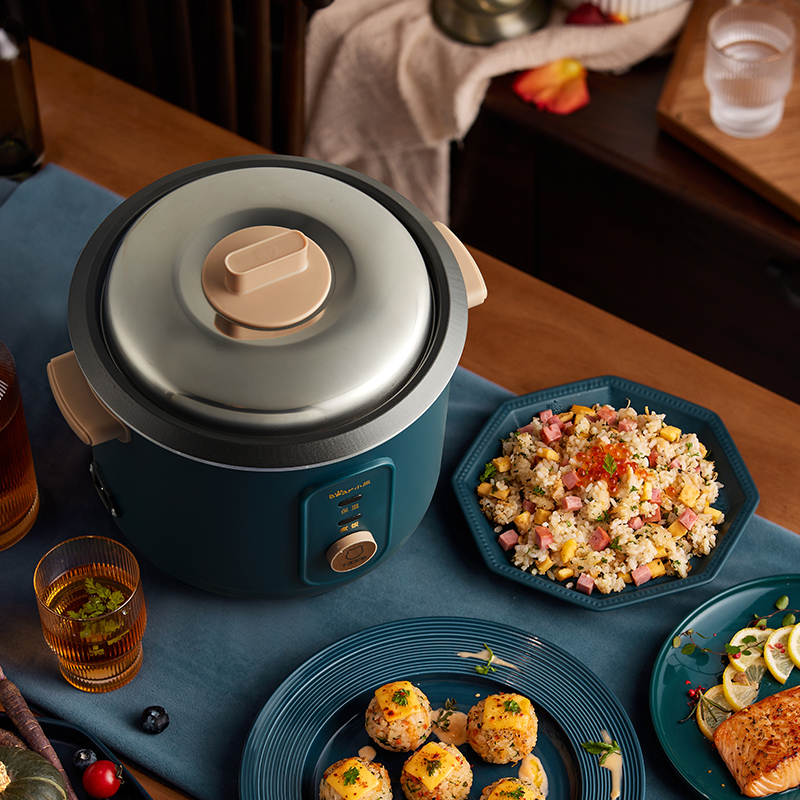 小熊bear电饭煲电饭锅多功能家用4升迷你米饭锅蒸饭器配蒸笼14人dfbq