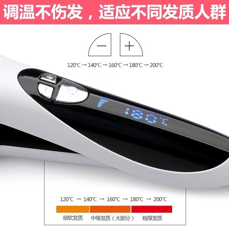 雷瓦(RIWA)卷发器Z6蛋糕蛋卷头卷发棒女泡面水波纹大卷玉米烫夹板懒人神器恒温负离子干湿两用液晶显示5档温控电动美发器高清大图