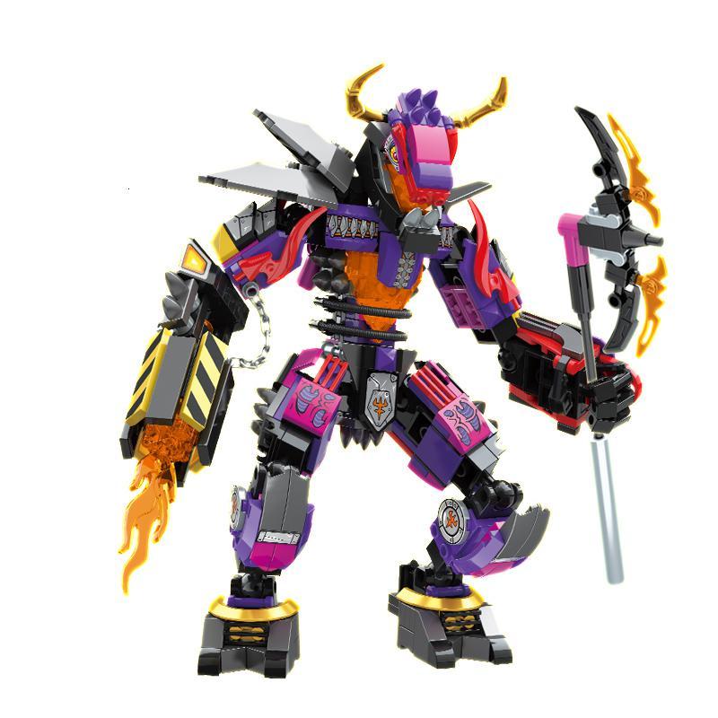 匹配乐高悟空小侠系列80010牛魔王烈火机甲男女孩积木玩具 牛魔王烈火