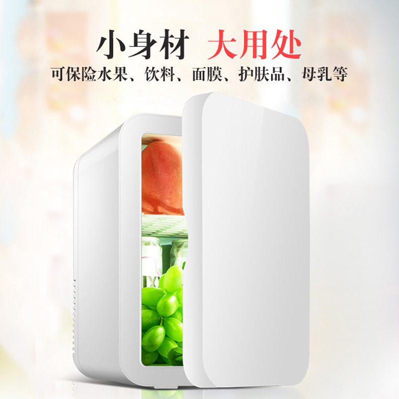 先科(SAST)8L电子冰箱 车载冷暖箱 迷你 礼品冰柜 化妆品母乳牛奶冷藏 半导体制冷 家车俩用 环保材质 静谧蓝高清大图