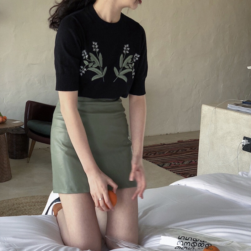 春夏女装韩版小皮裙半身裙女高腰包臀裙子一步裙a字裙PU短裙半裙