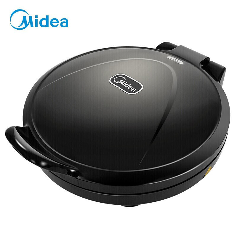 美的(Midea)电饼铛MC-JHN30F 机械式煎烤机 煎、烤、炒、烙一机搞定上下盘单独加热 双层加热不粘涂层不可拆洗