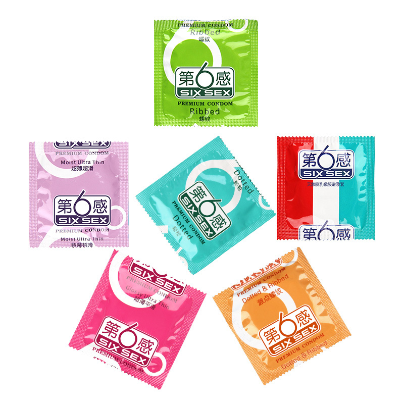 第六感 避孕套超薄款第六感六合一24只装情趣成人性用品 六种体验超薄超滑冰火一体螺纹颗粒(新老包装随机发货)夫妻旗舰