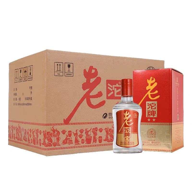 沱牌舍得二星老沱牌50度500ml*6瓶浓香型纯粮白酒整箱