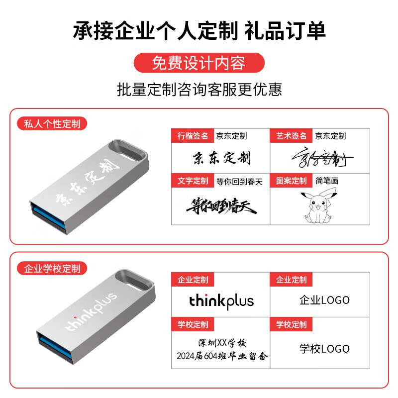联想 32GB USB3.2U盘 TU110系列 学习办公商务优盘高清大图
