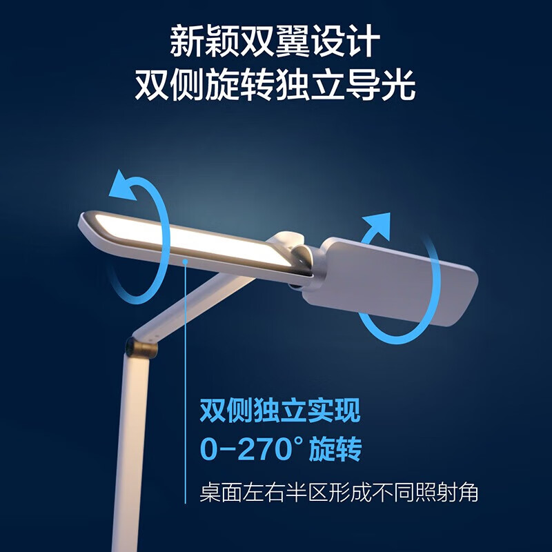 飞利浦 A3护眼台灯 儿童学习专用智能阅读灯 国AA级全光谱led灯高清大图