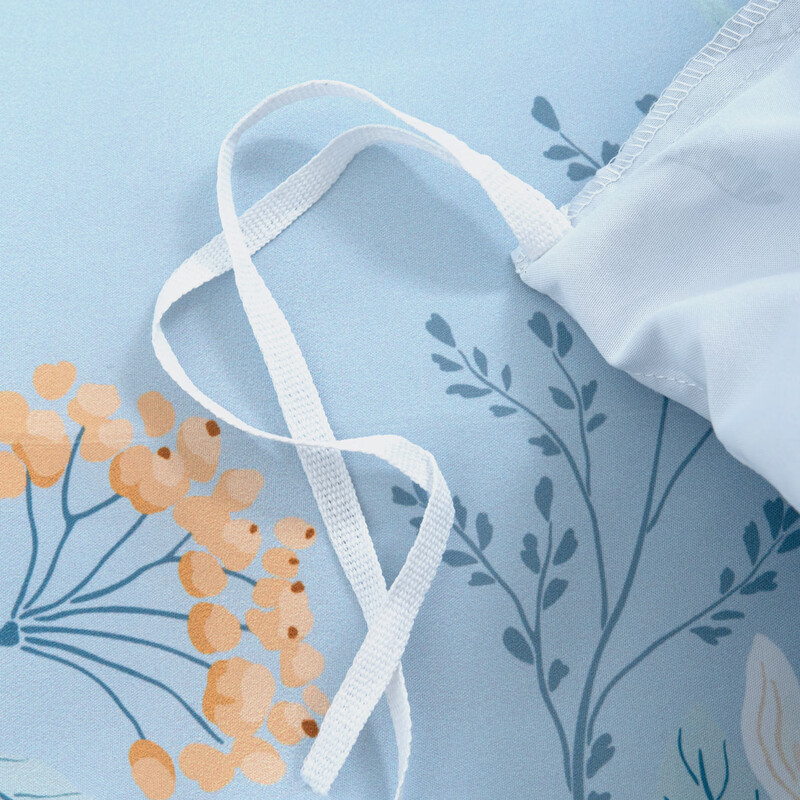 水星家纺 磨毛印花四件套(抗菌)甜醉花香 125142高清大图