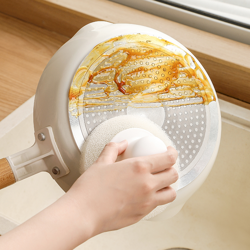 仿丝瓜络刷锅神器不粘锅锅刷洗锅短柄清洁刷不伤锅具不掉屑厨房用品家用高清大图