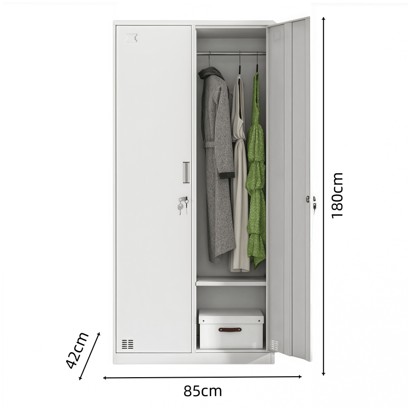 鑫木樽更衣柜二门台高清大图