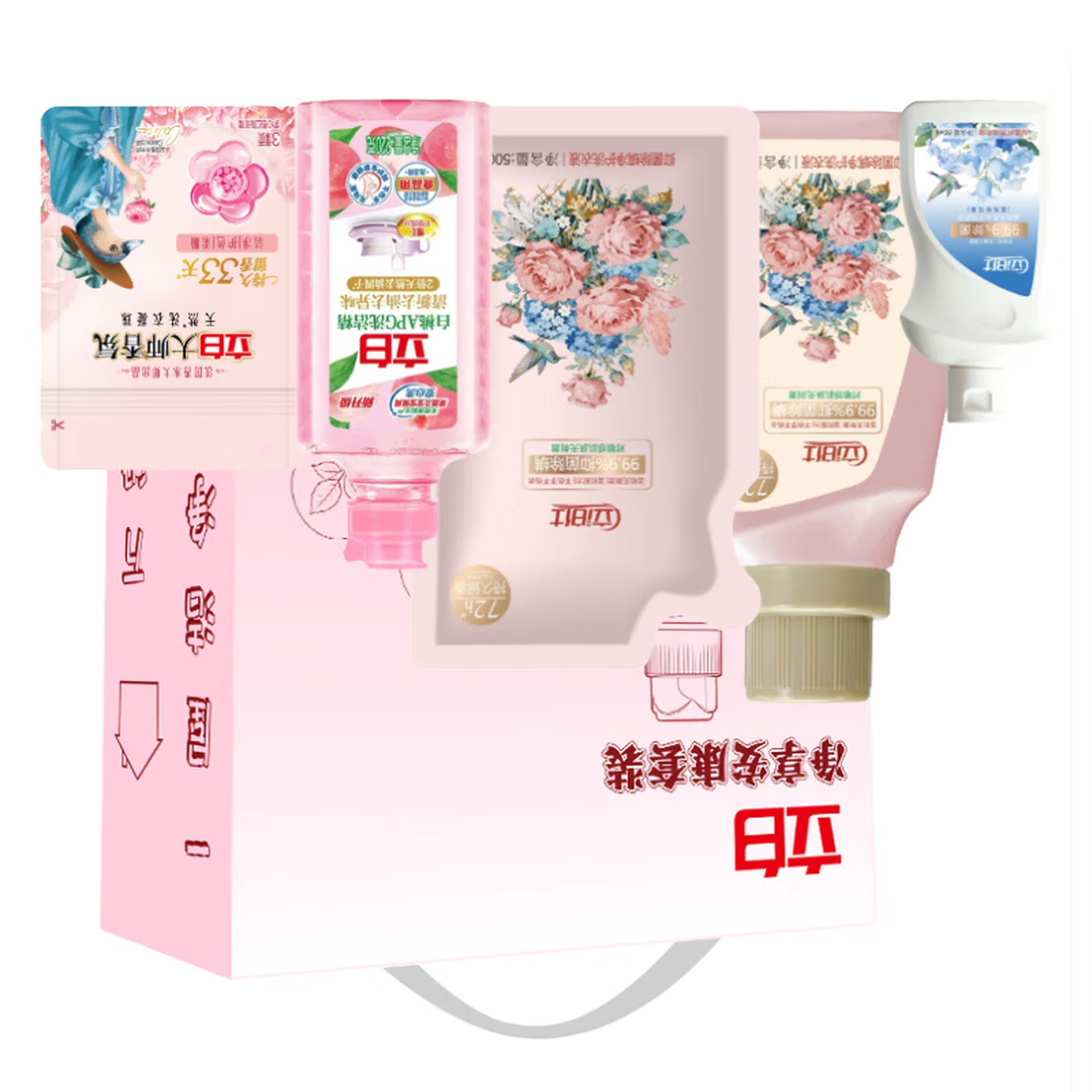 立白花间净香洗护套装高清大图