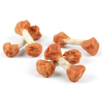顽皮Wanpy宠物零食犬用鸡肉哑铃400g