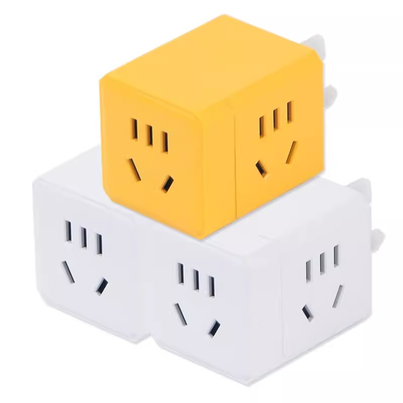 迅迈 魔方转换器(带USB ) 魔方插座国标多功能三孔三转二插板家用无线插座转换器