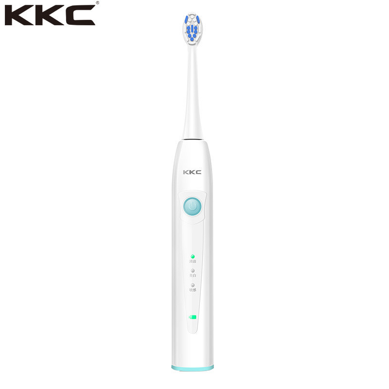 KKC电动牙刷 KQ-S520WL 成人充电式牙刷 超声波震动 软毛美白牙刷 梦幻蓝