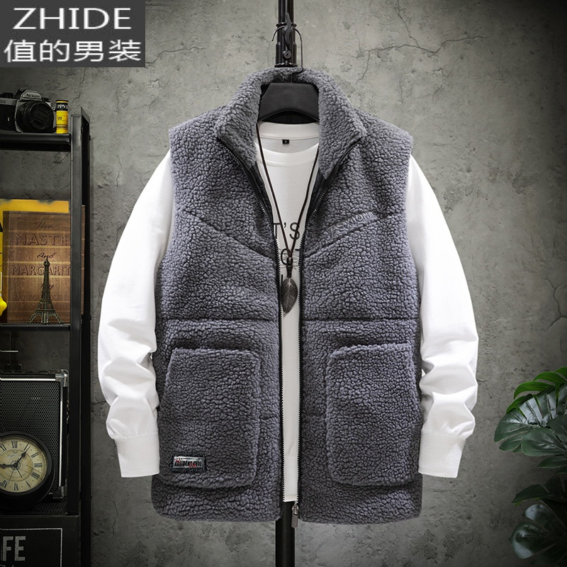 suntek2020秋冬季新款男士摇粒绒马甲背心外套立领坎肩马夹抓绒衣上